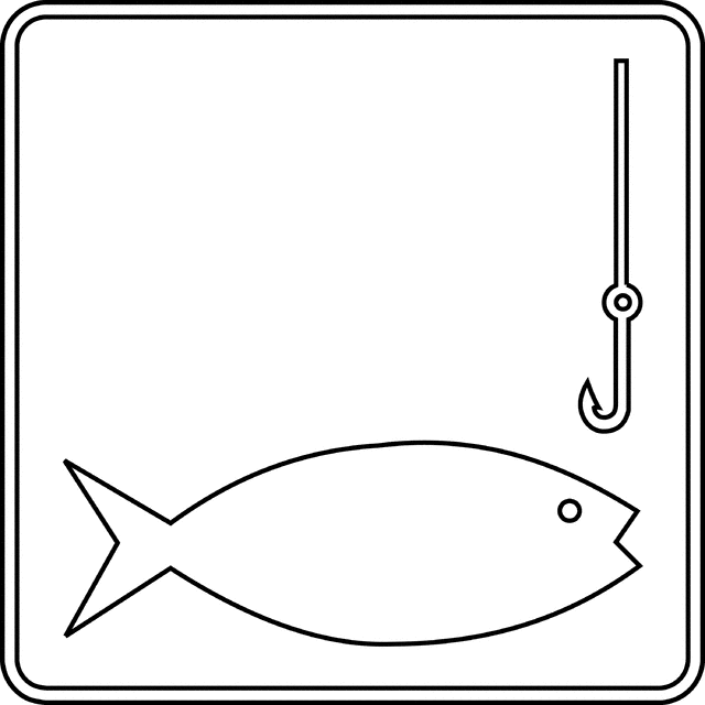Fishing, Outline | ClipArt ETC
