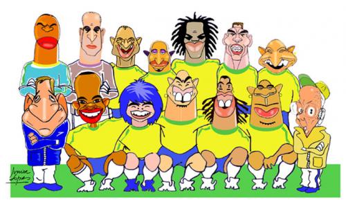 brazil football team 2010 - Clip Art Library