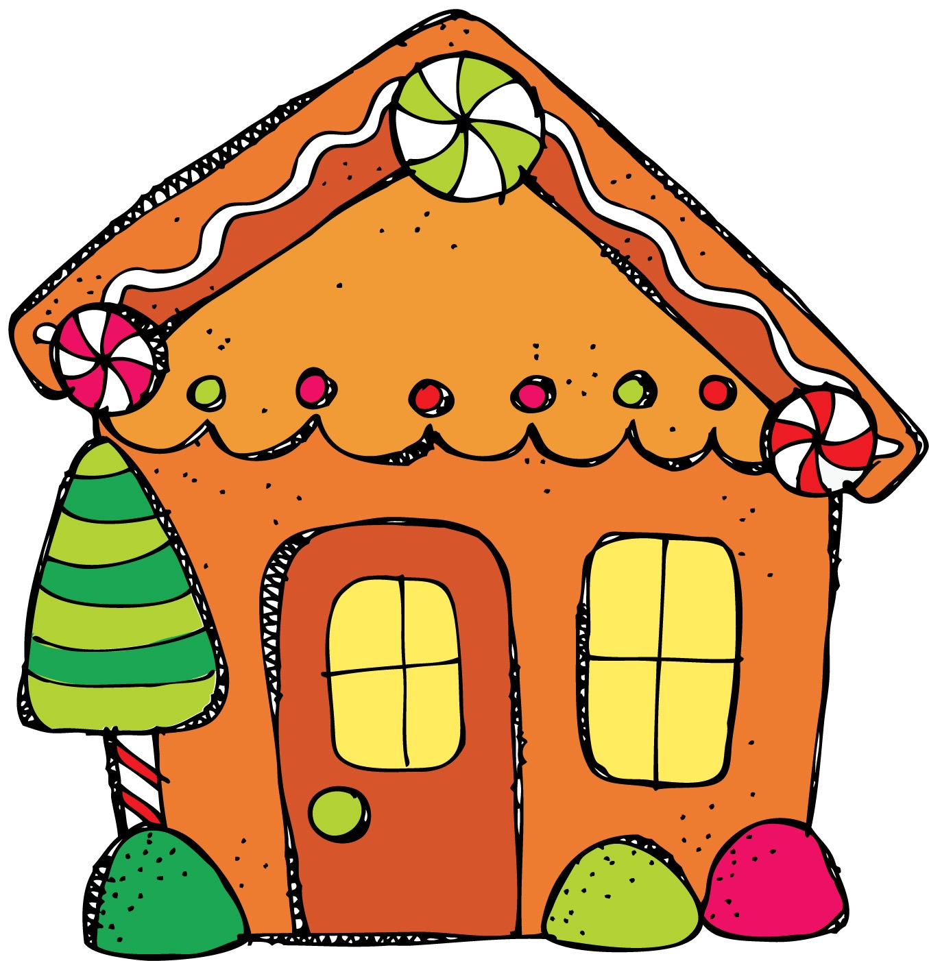 The Very Busy Kindergarten: Gingerbread House - Clipart library 