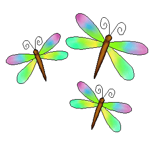 Dragonfly Clip Art - Groups of Dragonflies