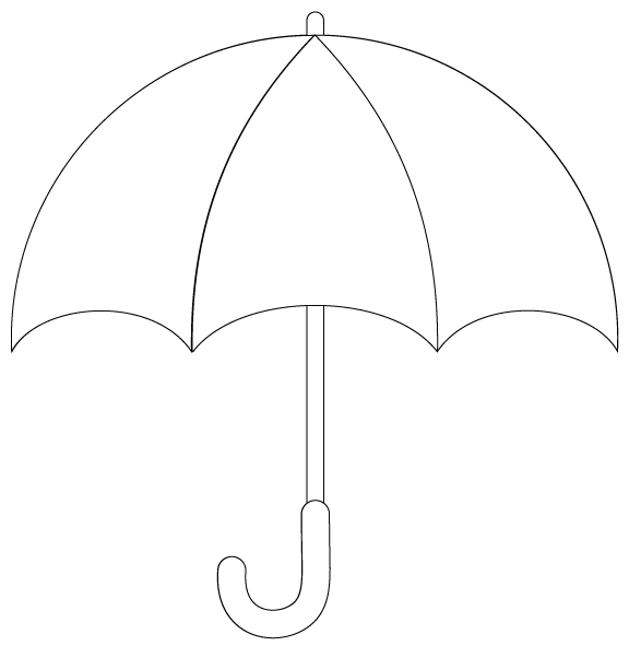 Free Umbrella Template Printable, Download Free Umbrella Template