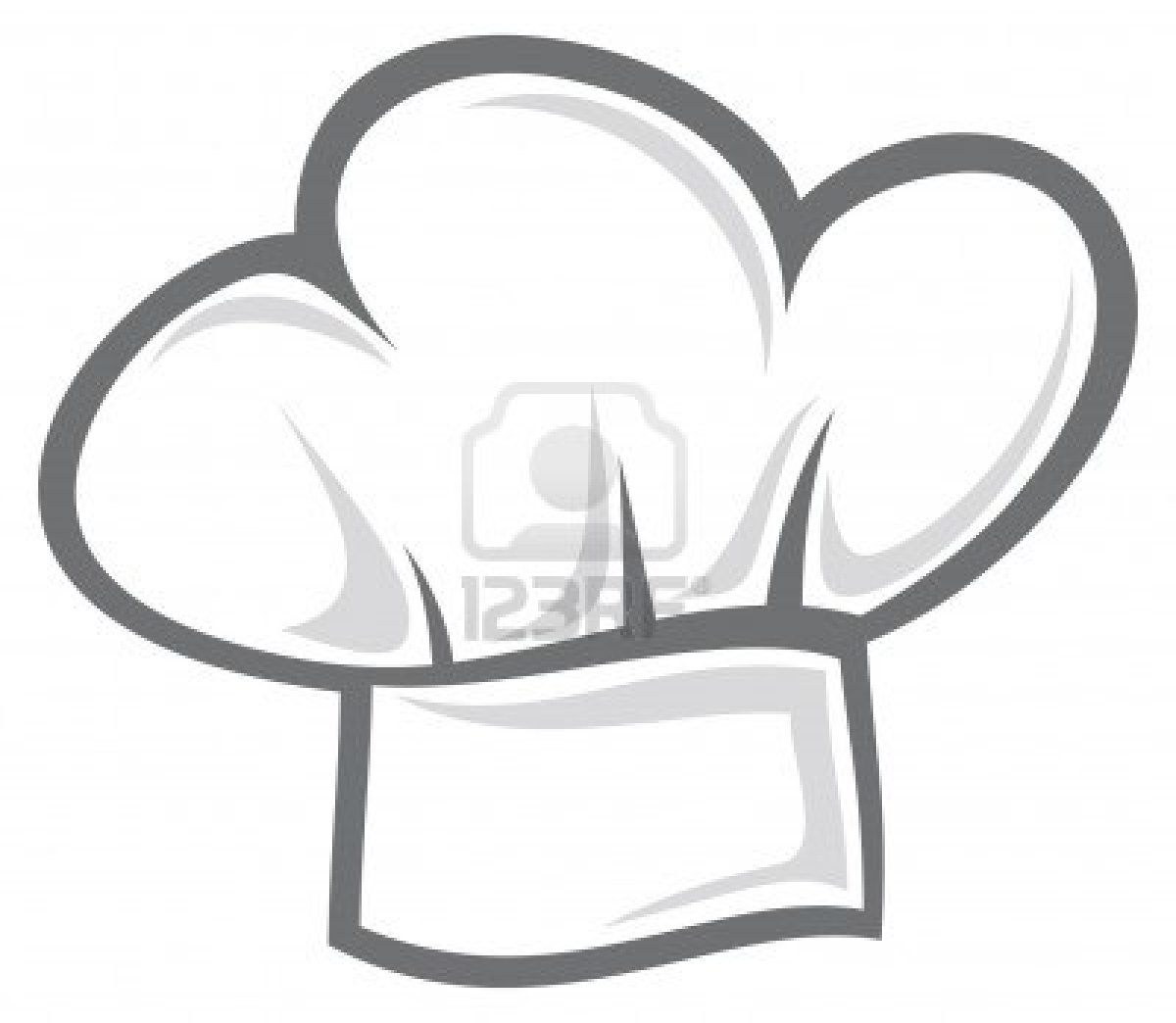 chef hat clipart black white - photo #29