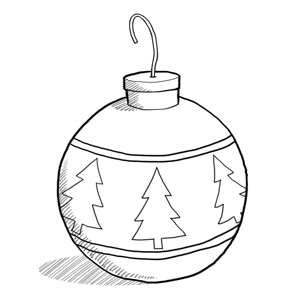 Free Black And White Christmas Balls, Download Free Black And White