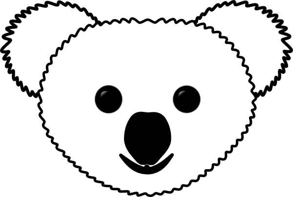 Koala S Head clip art - vector clip art online, royalty free 