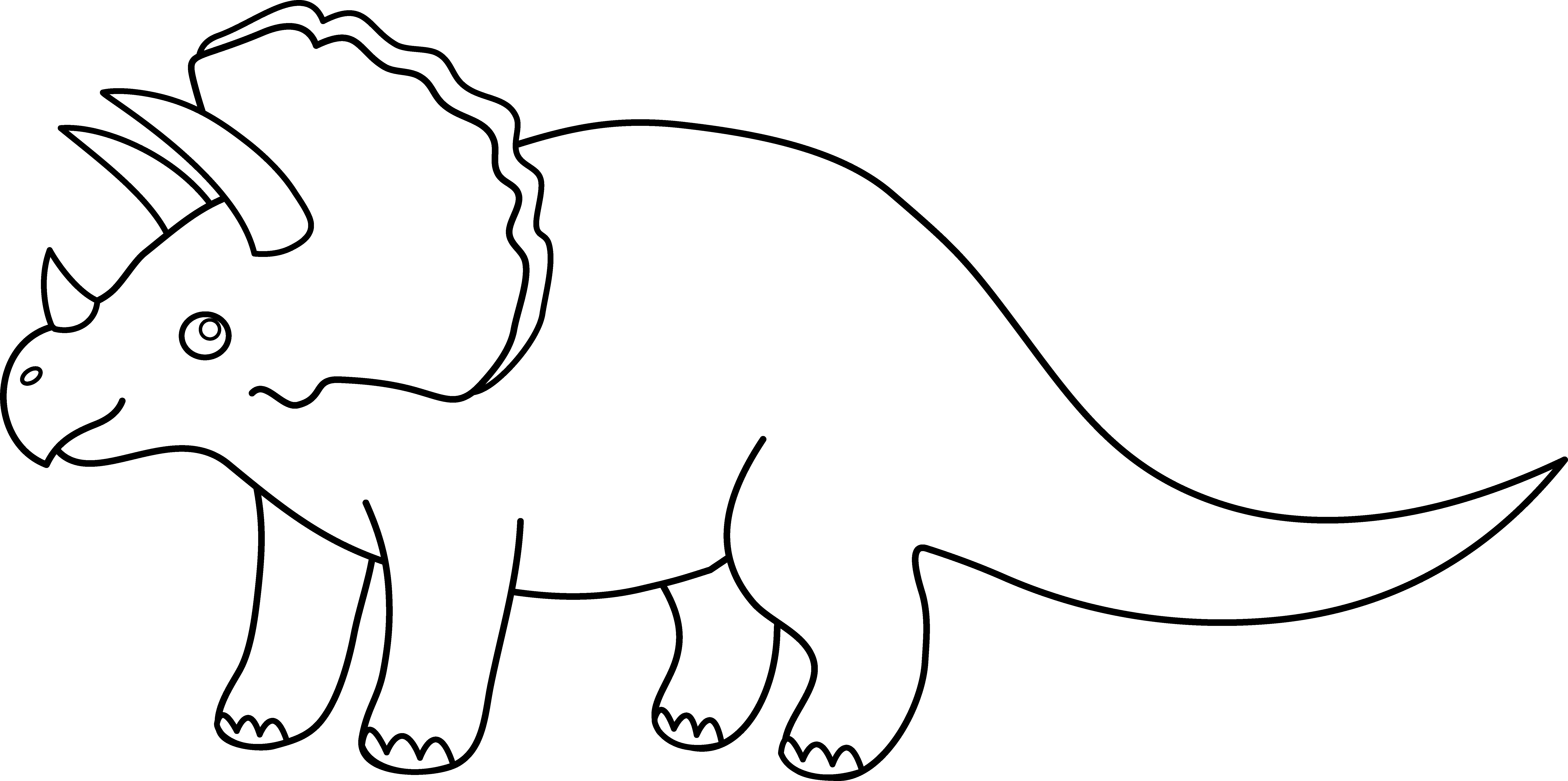 Triceratops Outline Images  Pictures - Becuo