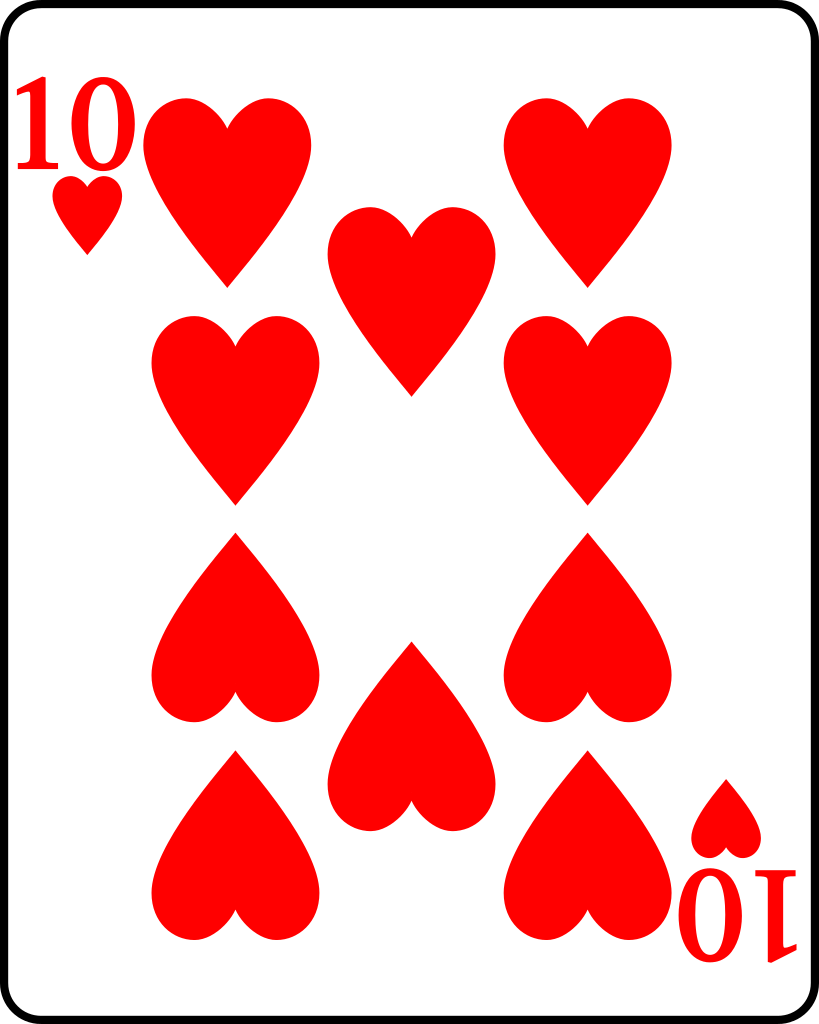 spielkarte clipart heart