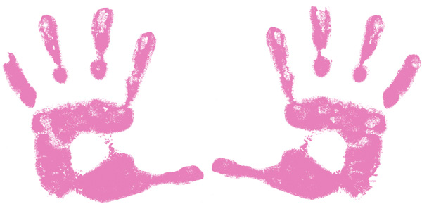 baby handprint clipart free - photo #33