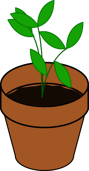 Potted Plant Clipart Black And White | Clipart library - Free 