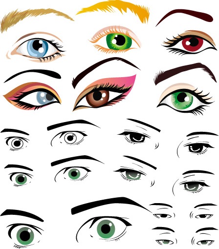 Eyes Vectorial - Clipart library