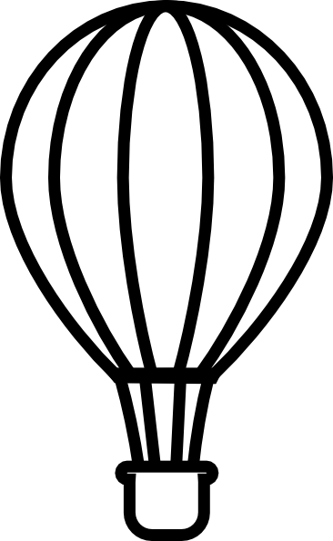 Hot Air Balloon Clip Art Outline | Clipart library - Free Clipart Images