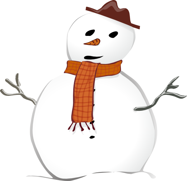 Snowman clip art - vector clip art online, royalty free  public 