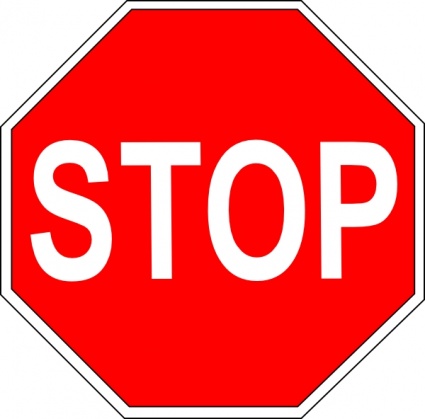 Stop Sign Art - Clipart library