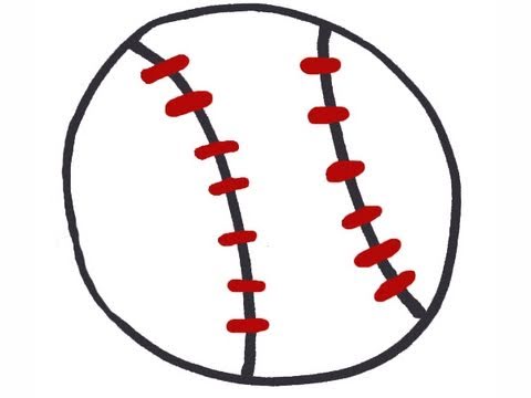 How to draw a baseball - EP - YouTube