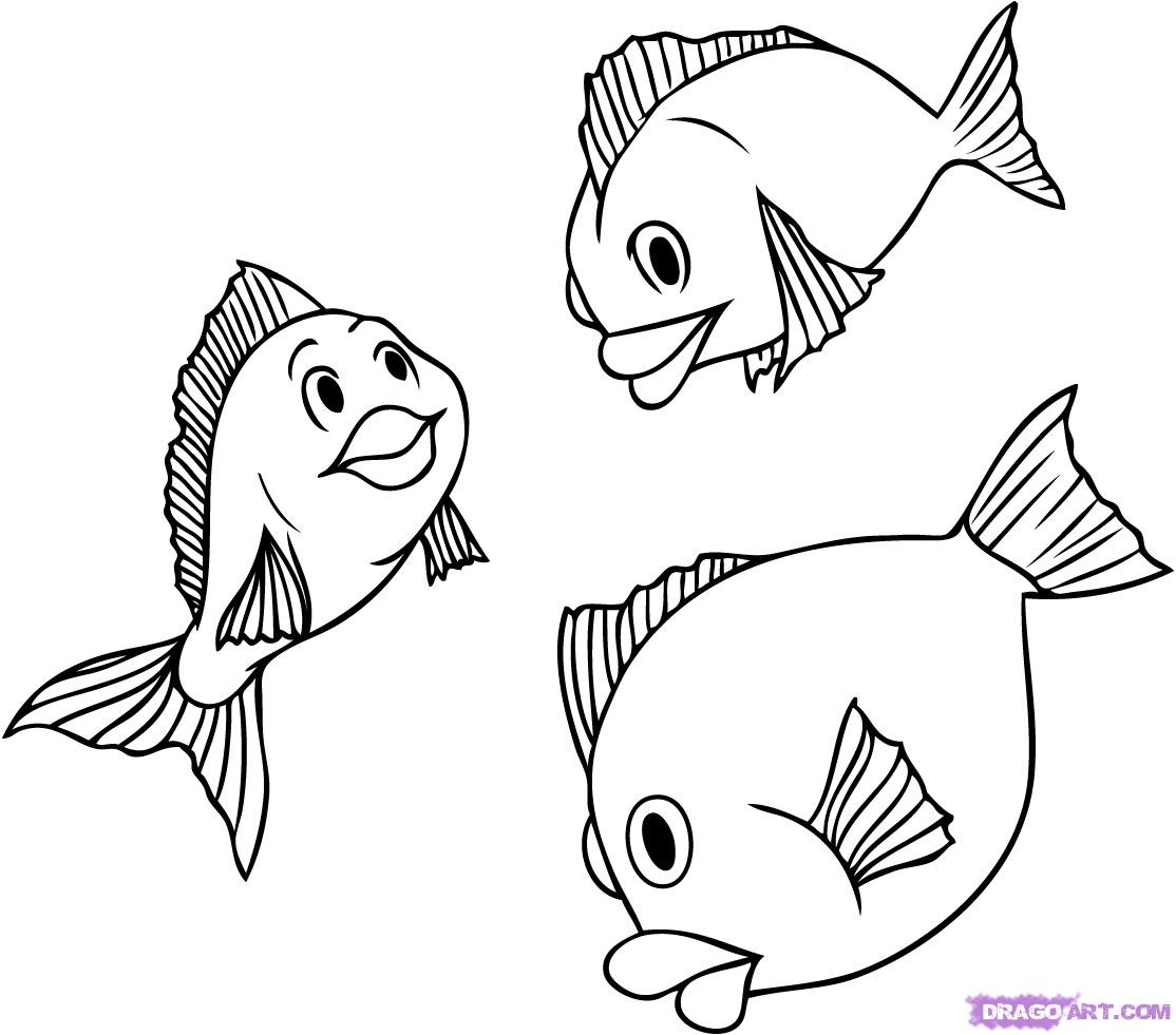How to Draw Fish, Step by Step, Fish, Animals, FREE Online Drawing 