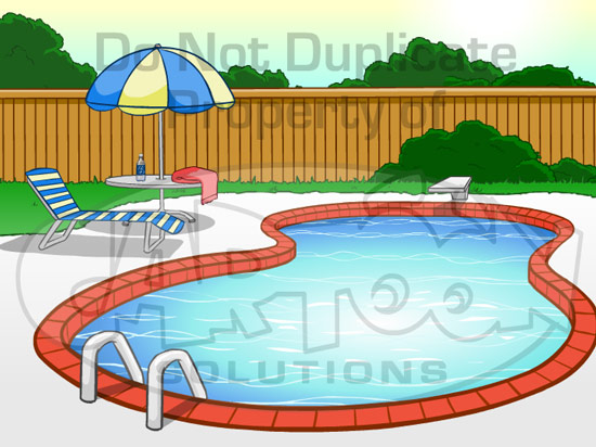 swimming pool cartoon - Clip Art Library