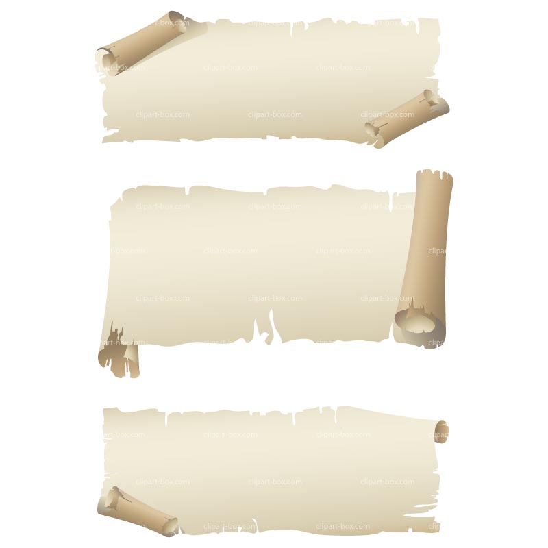 CLIPART SCROLL PAPER | Royalty free vector design