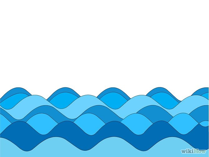 cartoon ocean waves