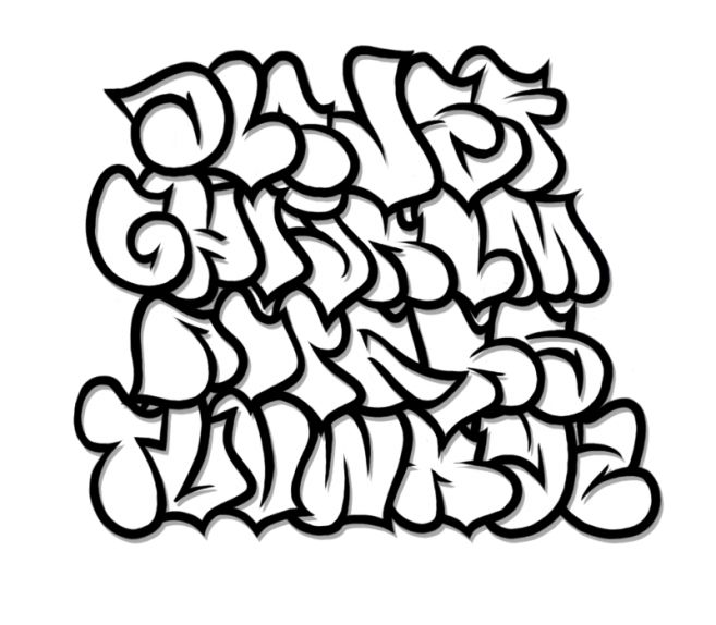 Free Abjad Graffiti Alphabet Download Free Clip Art Free Clip Art On Clipart Library