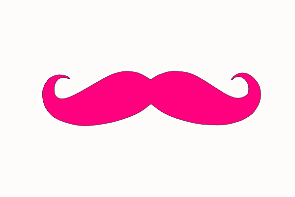 Pink Mustaches - Clipart library
