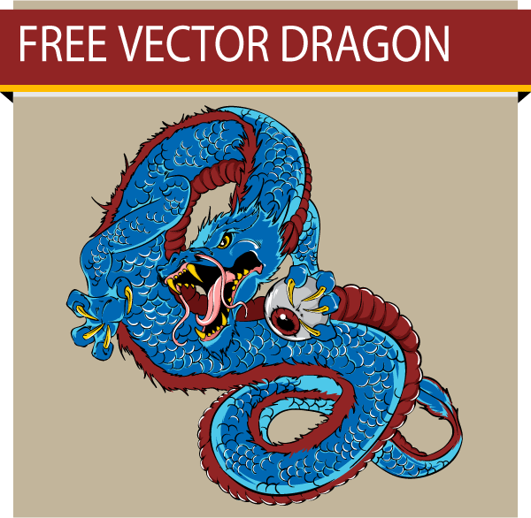 Japanese Dragon | 123Freevectors