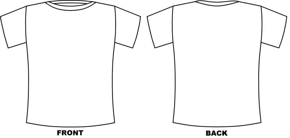 tshirt template | Free coloring pages for kids