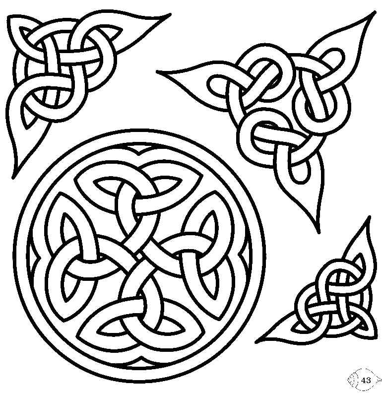 Celtic Letters And Numbers Alphabet