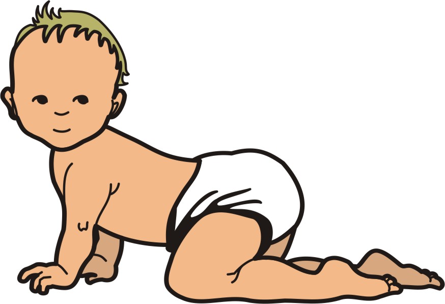 Cartoon Boy Crawling - Clipart library - Clipart library
