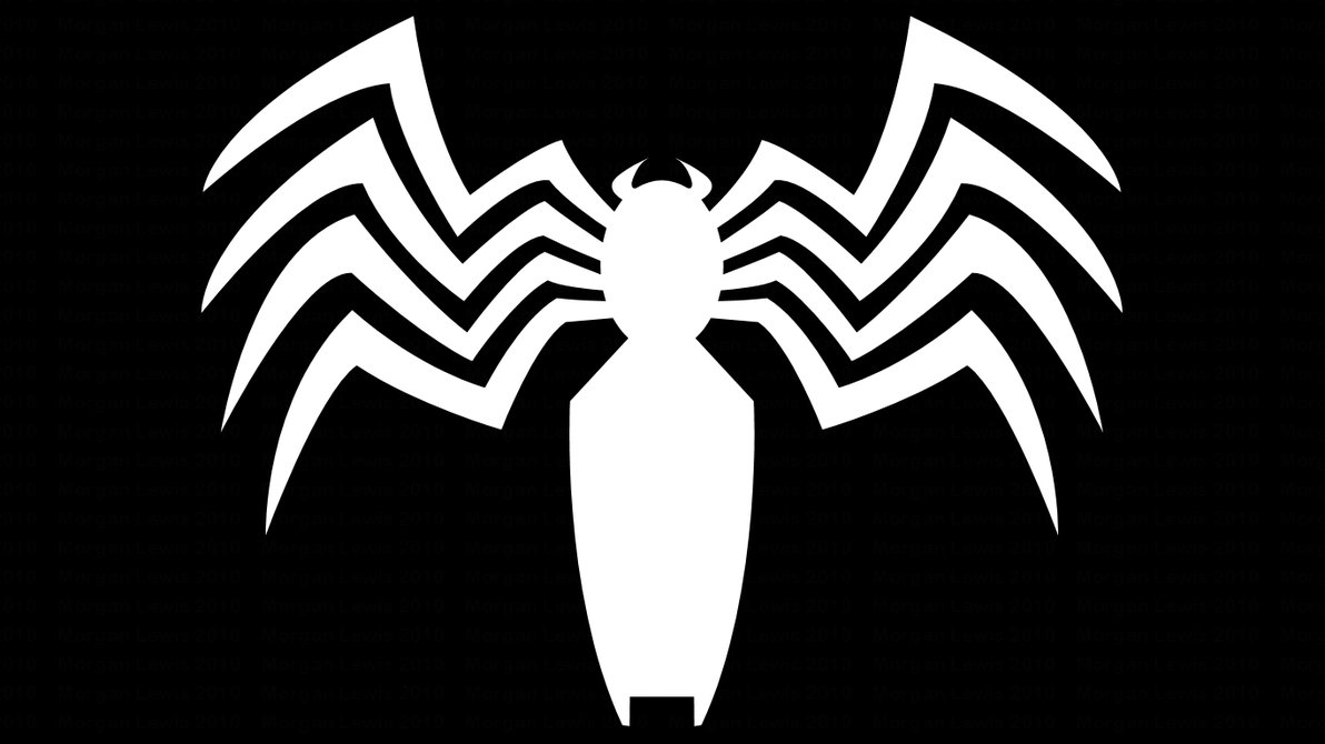 Black Spider-Man and Venom Symbol WP by MorganRLewis on Clipart library