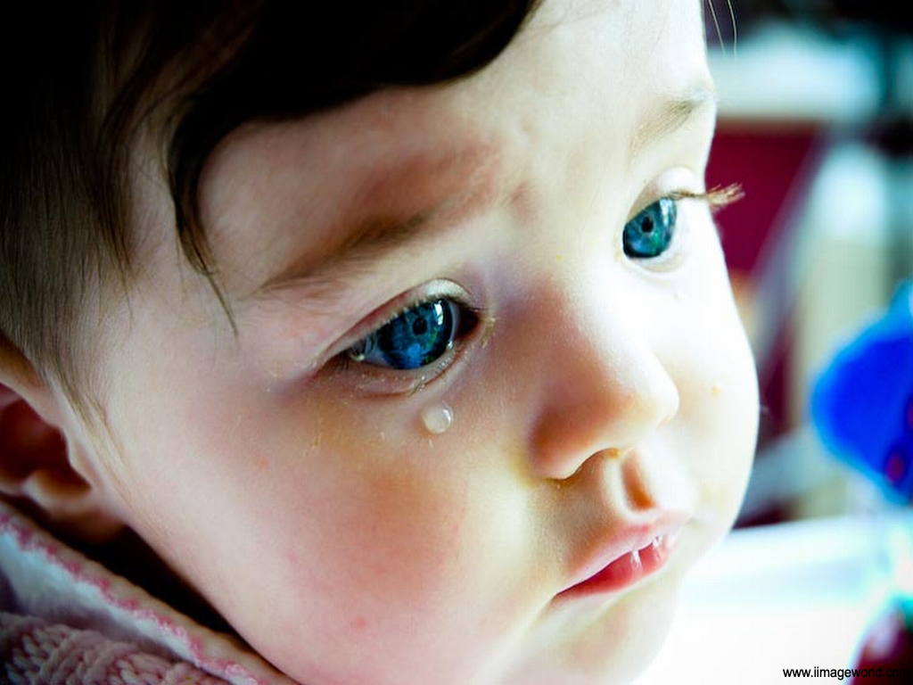 Baby Baby Girl Crying Sad Face - 1024x768 iWallHD - Wallpaper HD