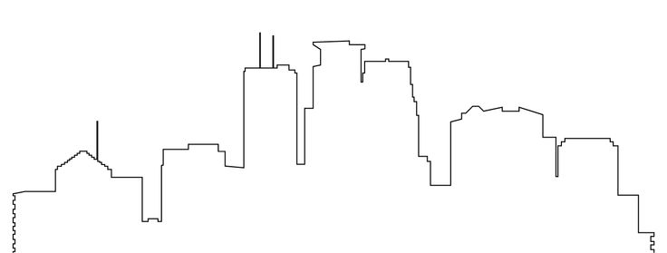 Outline of the Minneapolis Skyline | Tattoos. | Clipart library