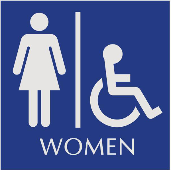 Female Restroom Sign - Clipart library