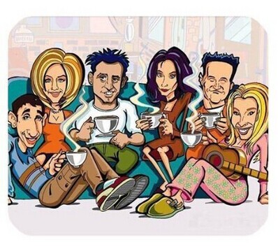 Friends TV Show Mousing surface Cartoon Poster Customized 