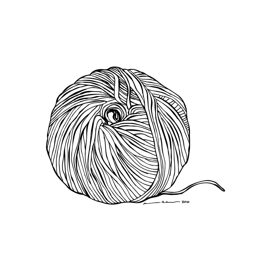 Image gallery for : ball of yarn illustration