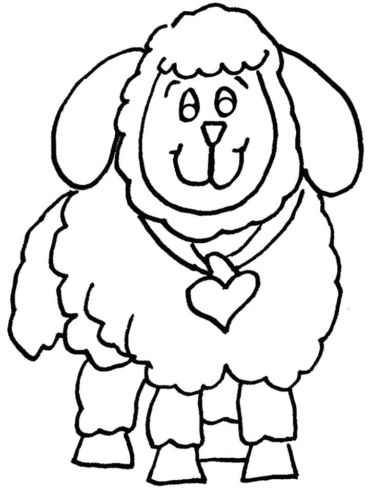 sheep coloring pages | Kids Cute Coloring Pages