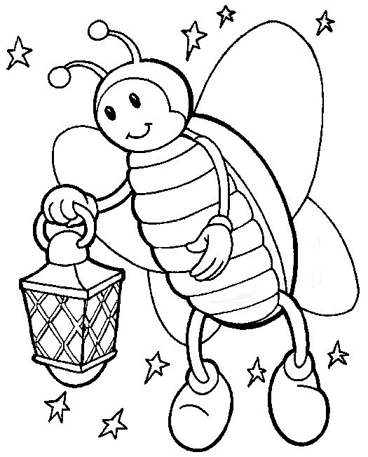  Printable Coloring Pages of Insects For Kids