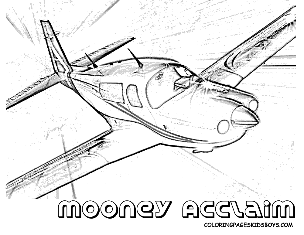 Popular Private Airplane Coloring Sheet | Airplane | Free Coloring 