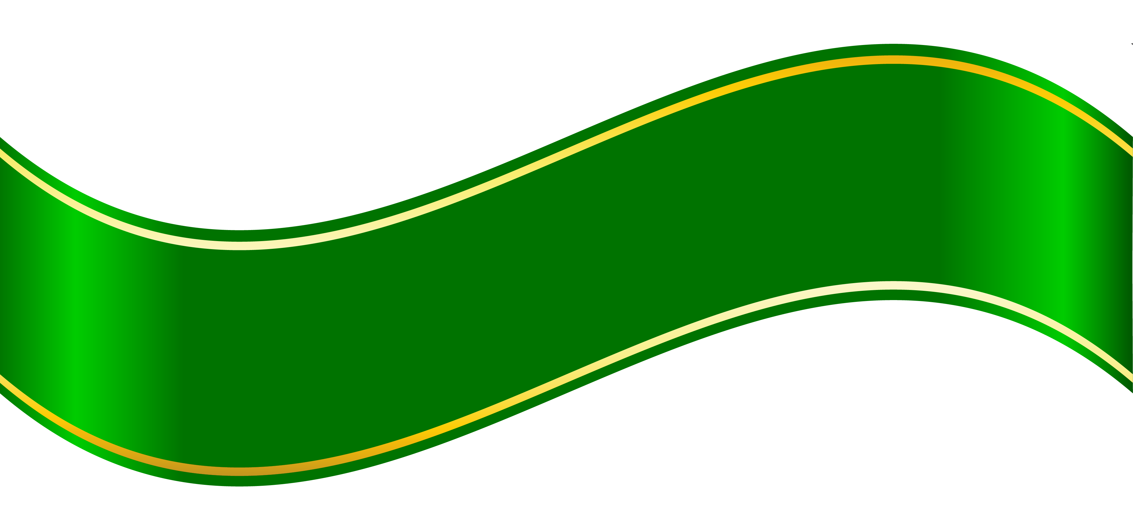 Green Banner PNG Clipart