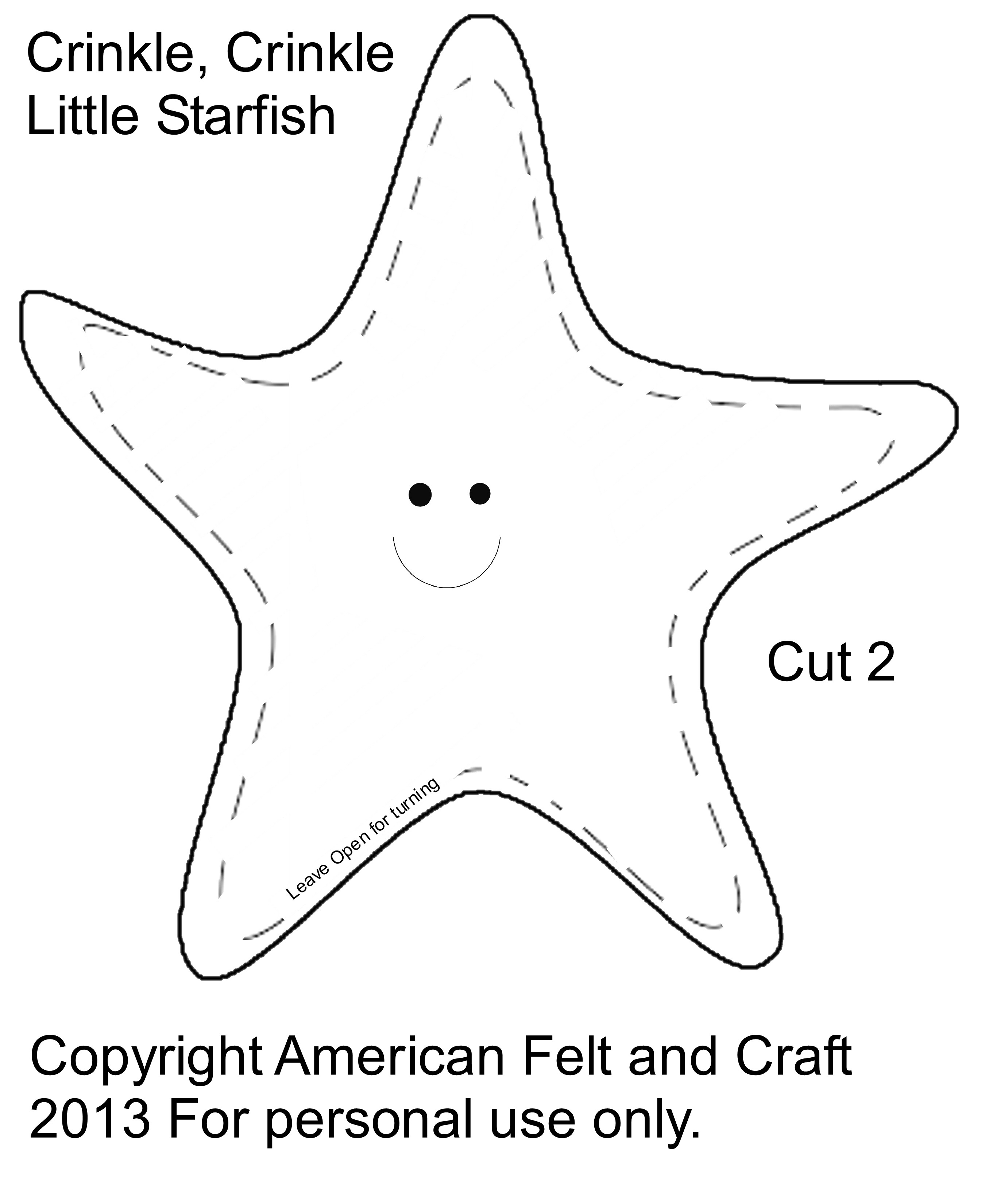 Printable Starfish Template