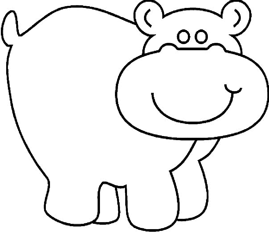Hippo | Free Printable Coloring Pages � Coloringpagesfun.