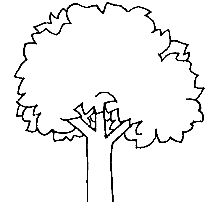 Clip Art Tree Black And White
