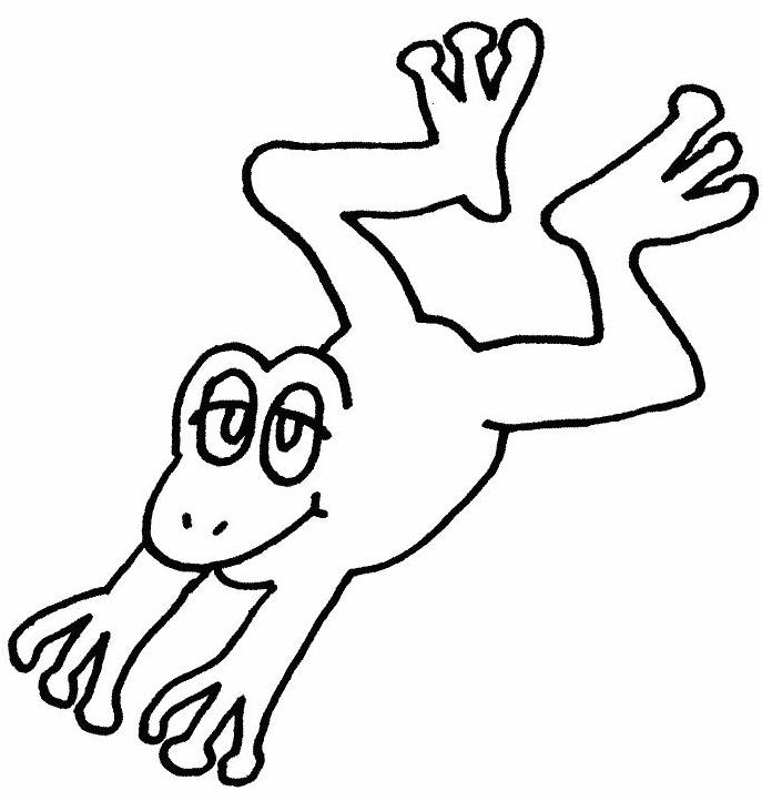Jumping Frog Coloring Pages
