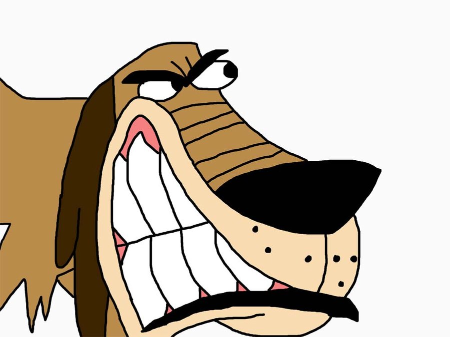 growling dog cartoon - Clip Art Library