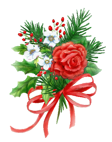 Christmas flowers Graphic Animated Gif - Graphics christmas 