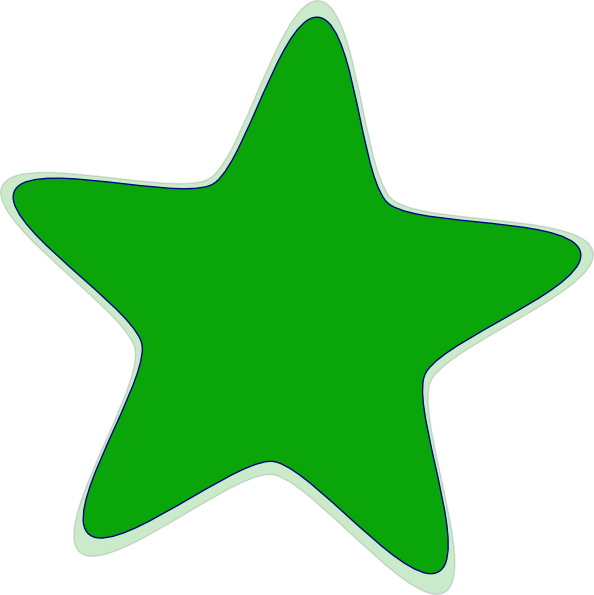 Green Star clip art - vector clip art online, royalty free 