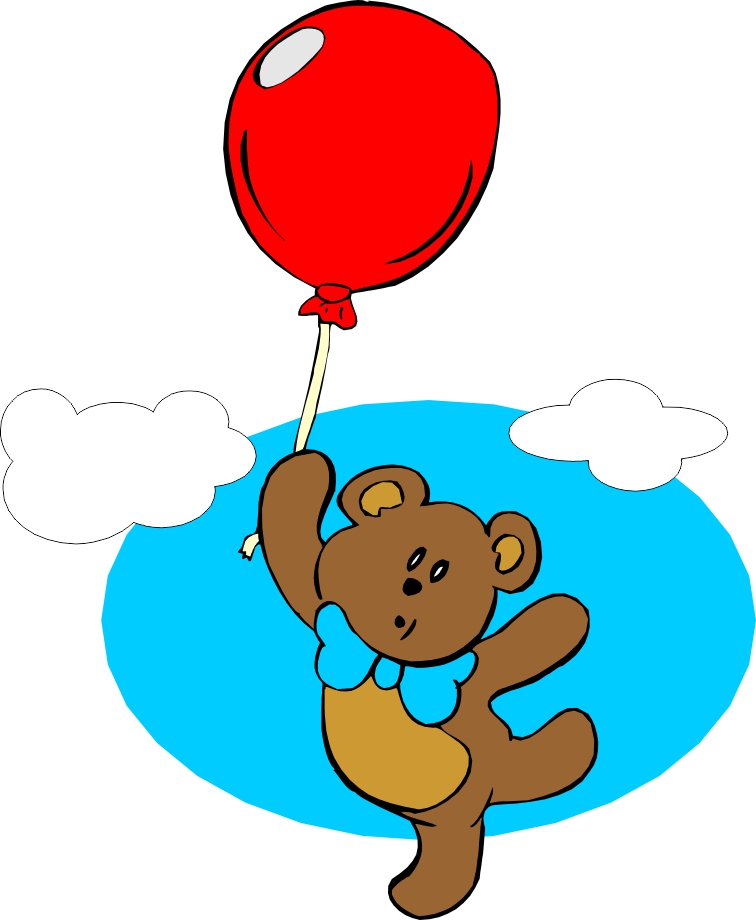 Ballons Bears Cartoon Cake Ideas and Designs
