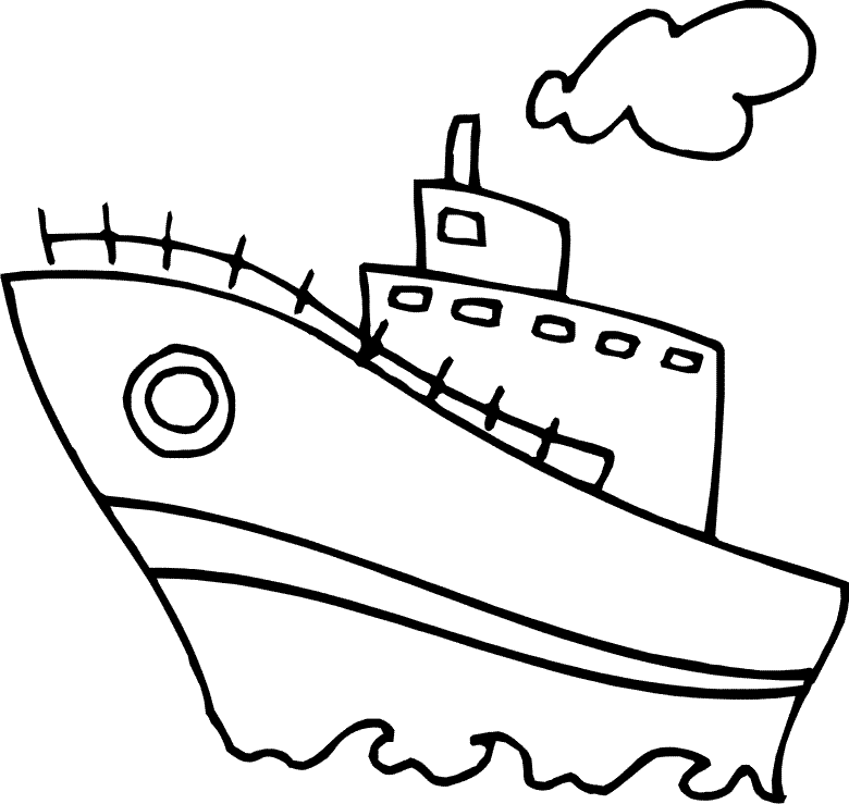 Fishing Boat Colouring Pages Transport Coloring Pages