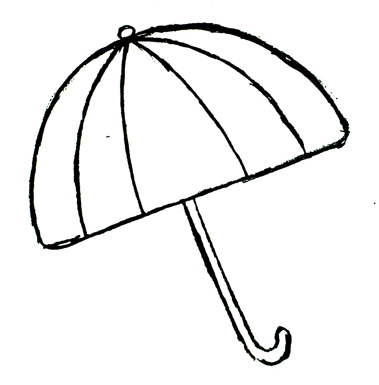 Cartoon Beach Umbrella 