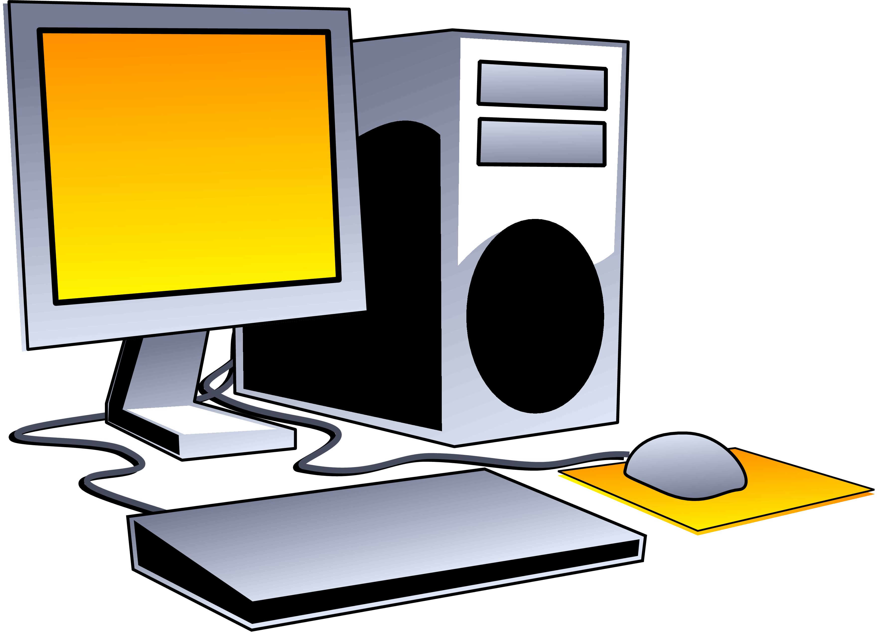 Desktop Computer Clip Art Images  Pictures - Becuo