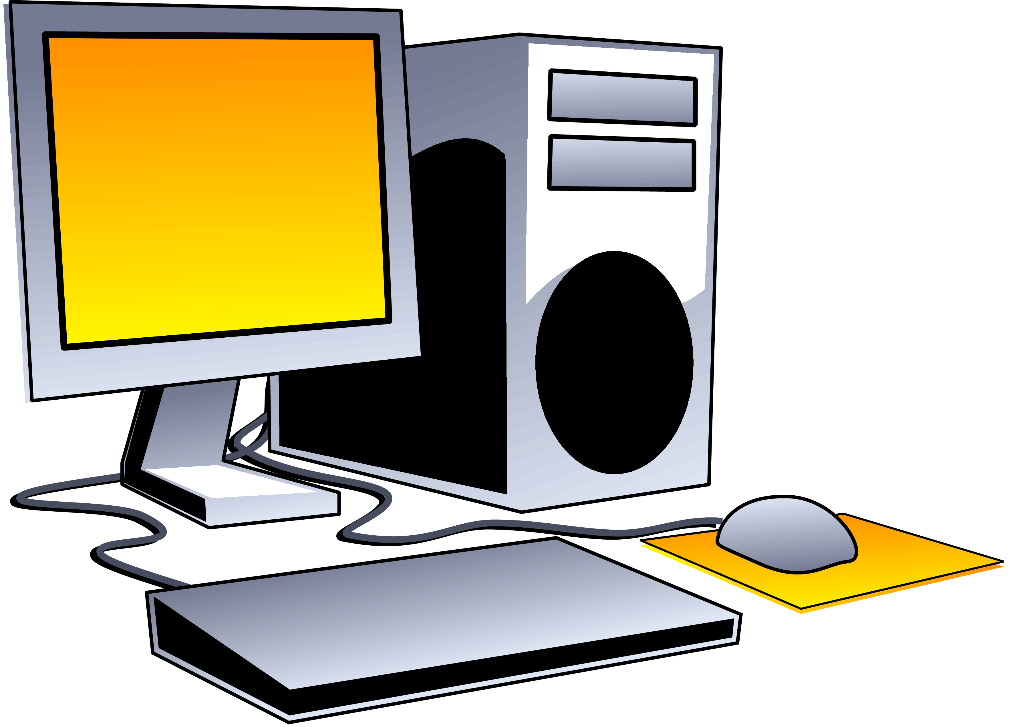 clipart of a computer