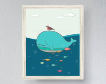 Popular items for whale illustration 